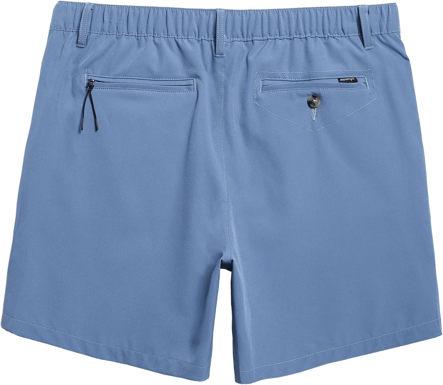 maamgic Mens Casual Shorts with Compression Liner 5/7 Inch Classic Fit Khaki Shorts - Image 8