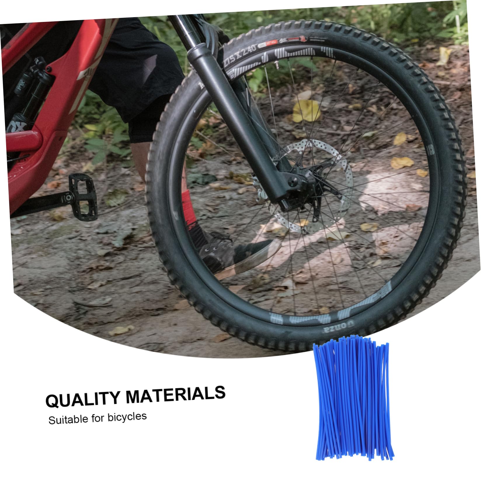 NULYLU 72PCS Dirt Bike Spoke Covers Motorcycle Wheel Rim Spoke Wraps Kit Protective Bike Spoke