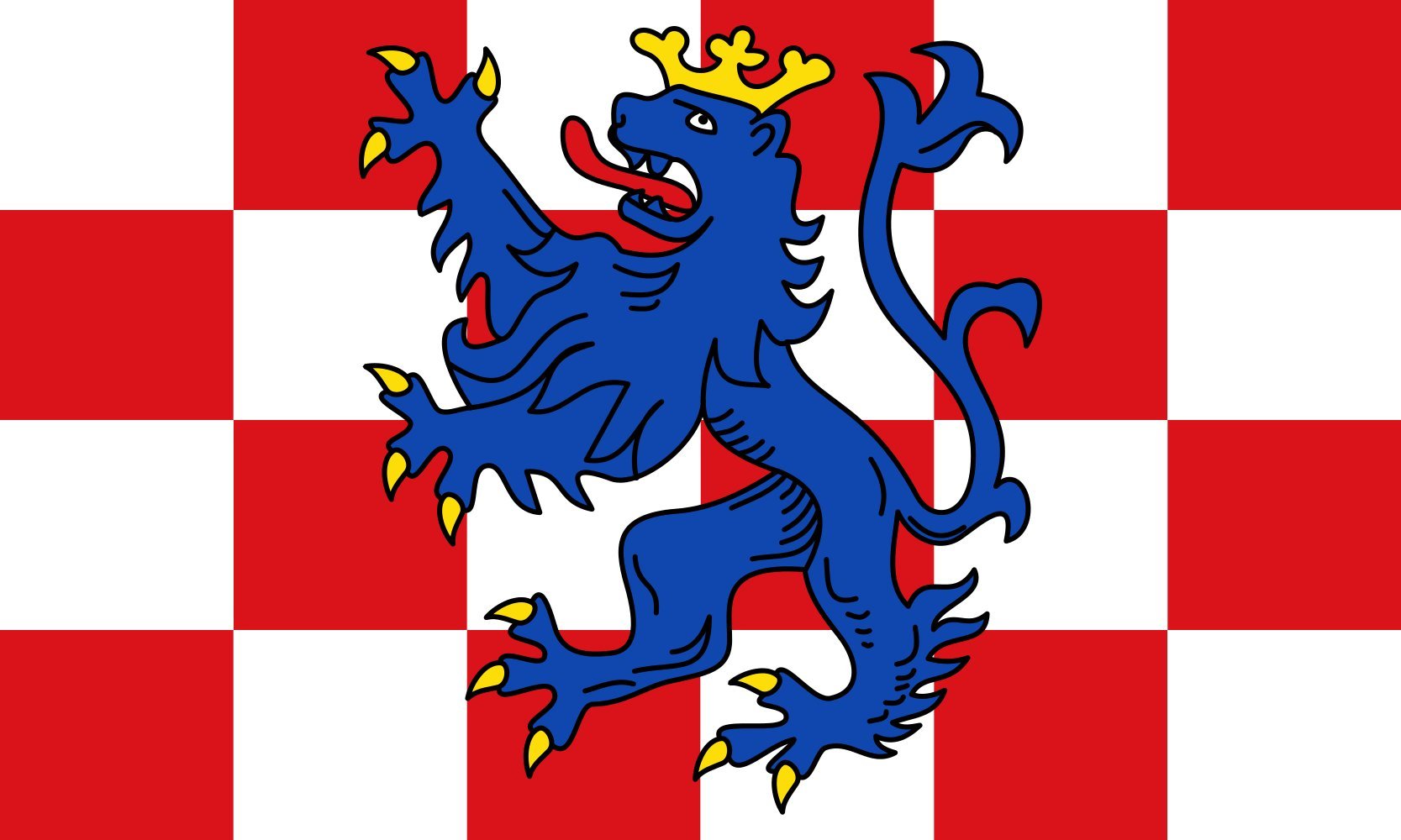 Drapeau d'arrondissement de Birkenfeld format paysage grand modèle