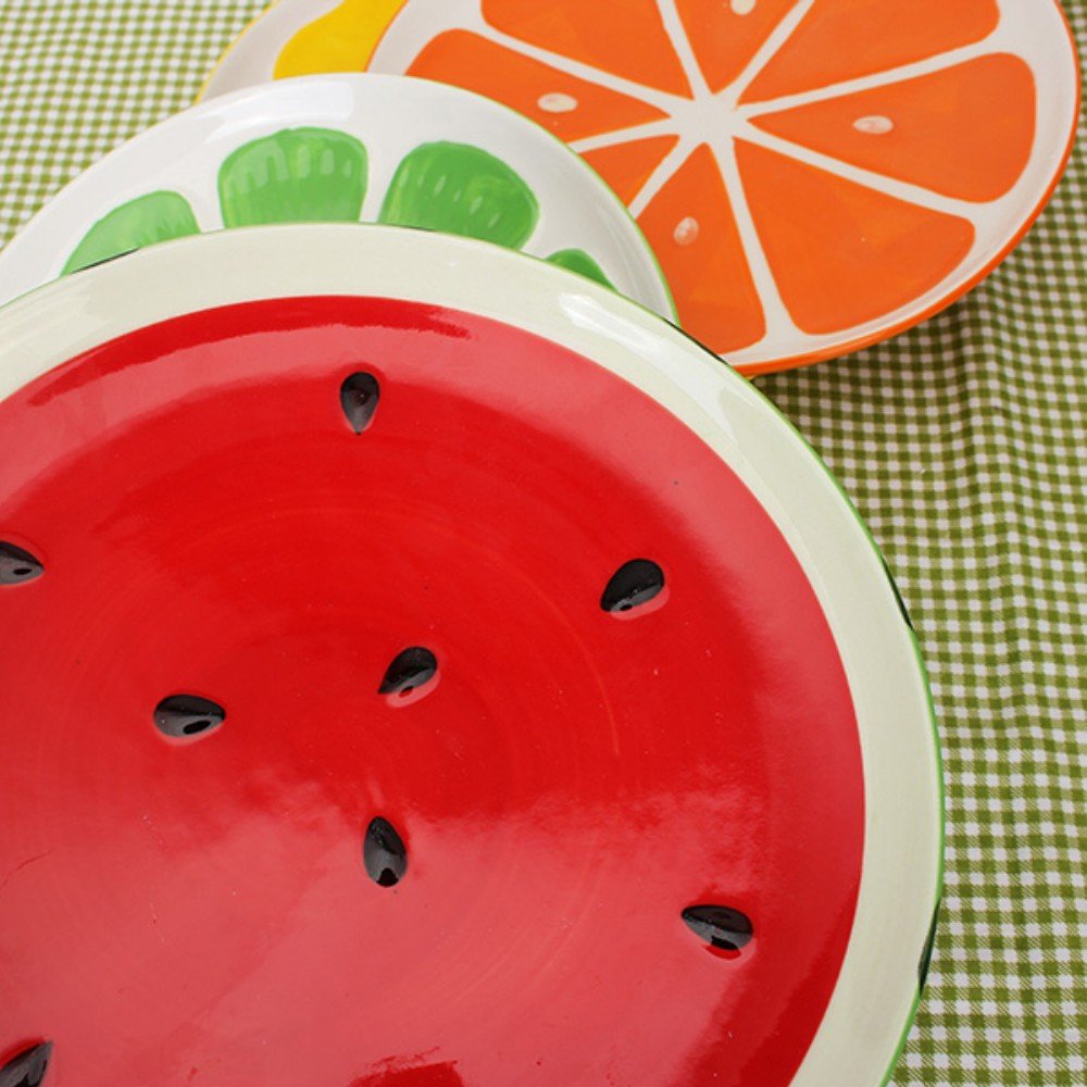 Dessin animé créatif en forme de citron plat en céramique salade plat famille fruits collation plaque ustensiles de cuisine accessoires Dessin animé créatif en forme de citron plat en céramique salade plat famille fruits collation plaque ustensiles de cuisine accessoires
