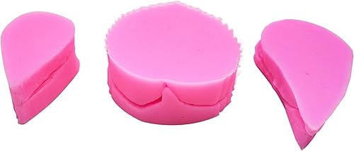 Miniatura 4 de Molde de hojas de silicona, 3 unidades/juego, pétalos de hoja de silicona, veteador de azúcar, herramientas para fondant y pasta de goma