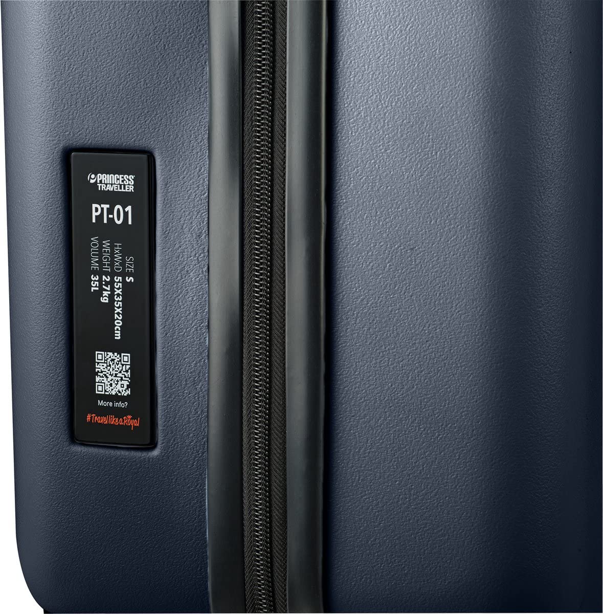 Princess Traveller PT01, Platinum Navy, SML, Walizka