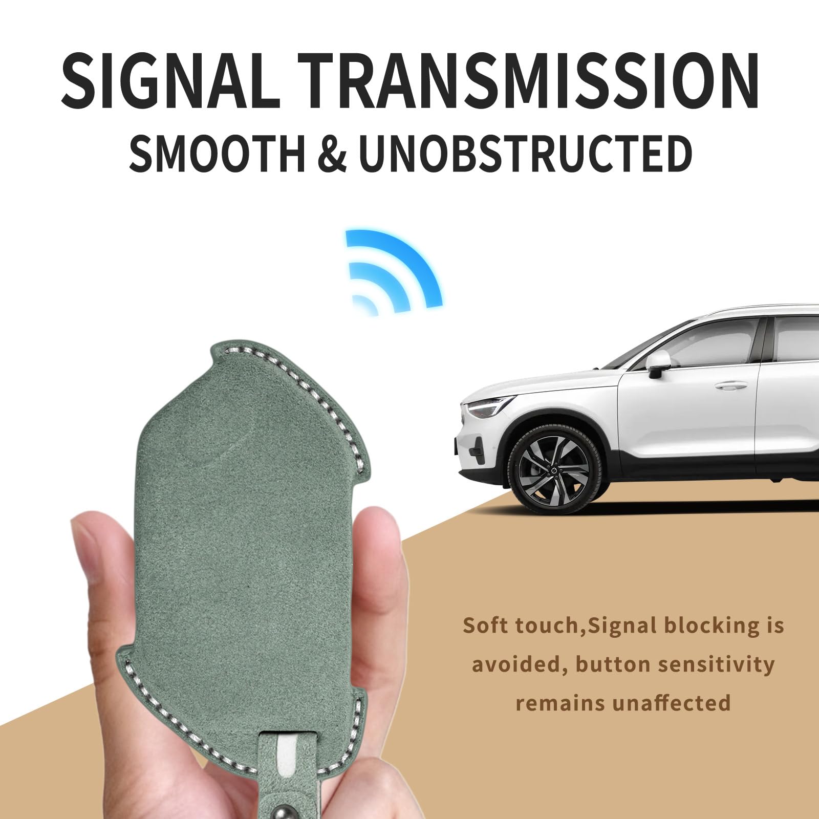 Etui na kluczyki kompatybilne z Kia Key Fob 2024 2025 2026 Sportage K4 K5 GT-Line Telluride 2027 Carnival Sorento EV6 EV9 zamszowe etui na kluczyki samochodowe, czarne