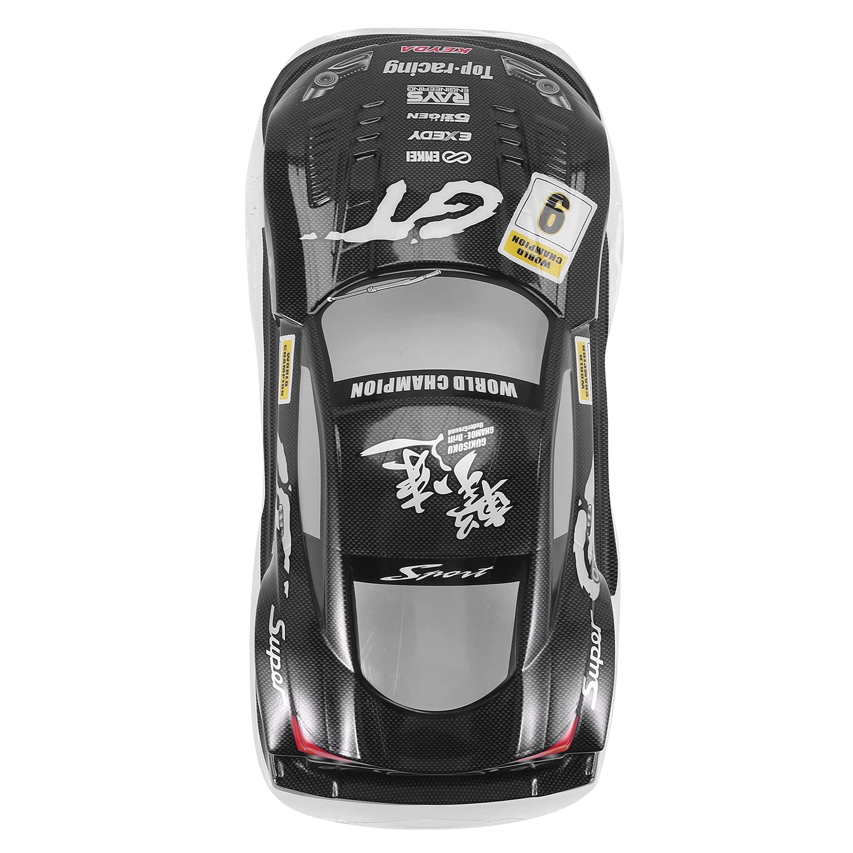 Yumin RC Carrosserie 1:10 – GT – PVC – 470x210 Mm – Pour Châssis 94122, 94123, D3, D4, R31 – Noire