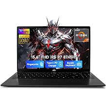 NIMO 15.6 Gaming-Creator-Laptop, 8-Core AMD Ryzen 7 8745HS 32GB RAM 1TB SSD (Beat i7-1360P up to 4.9GHz) Radeon 780M, FHD 100W Fast PD for Video Editing, AI Tasks &amp; Remote Streaming, 2-Yr Warranty