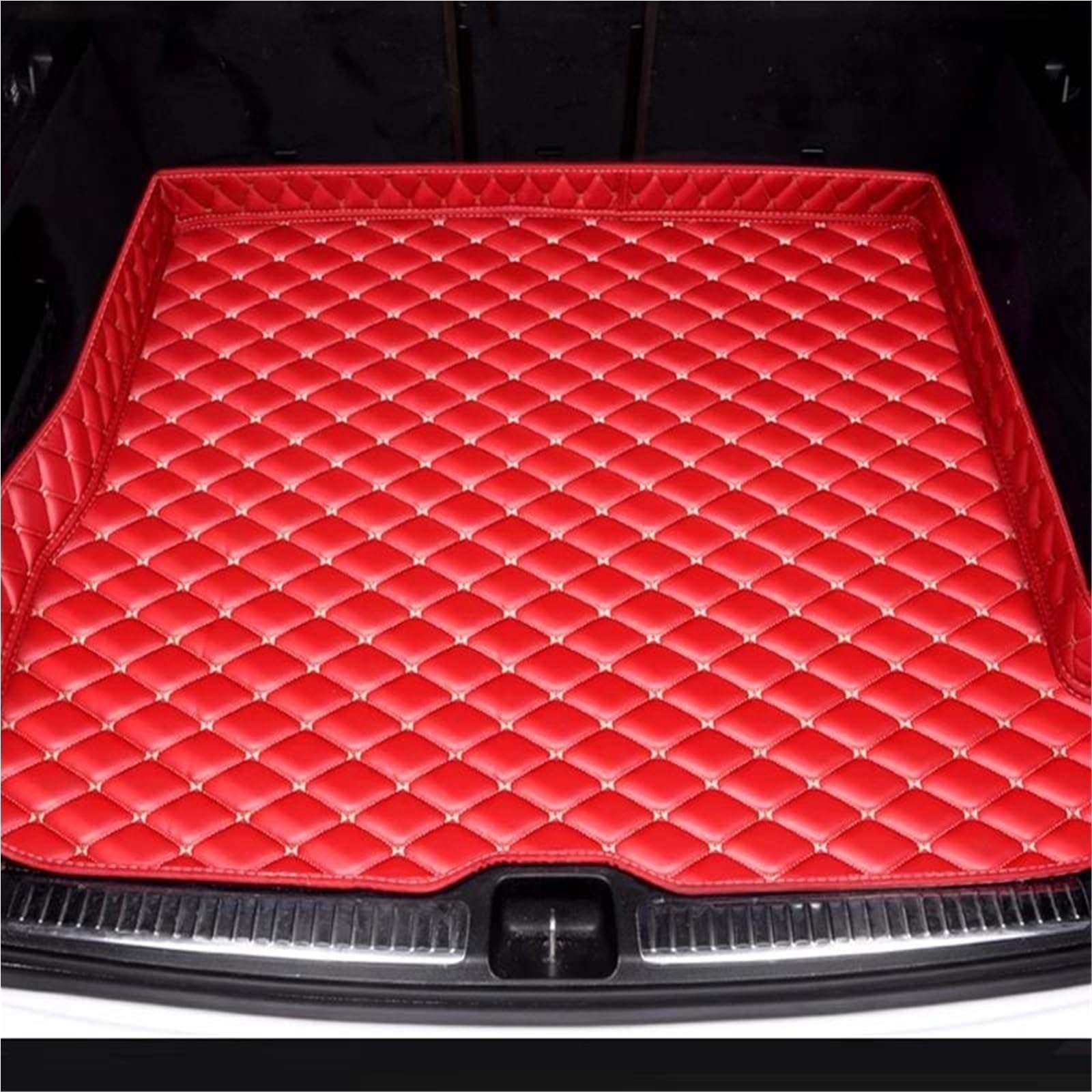 ZAPORA Design Antiscivolo Tappetino di Protezione per Bagagliaio Decorazione Interna Tappetino Antiscivolo Accessori per Rivestimento Bagagliaio Auto per A4 B8 A4 B9 2010-2022(Style 8)