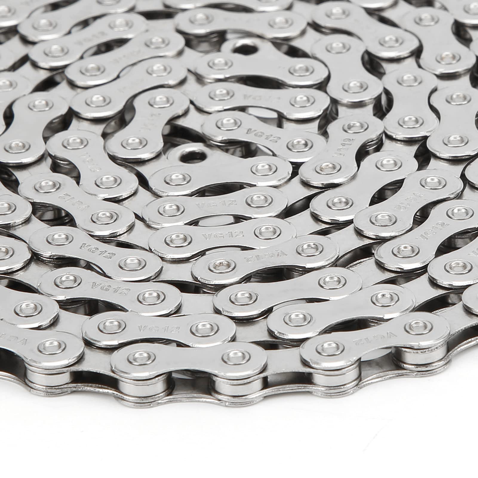 POENVFPO Cadena de Bicicleta 12 Velocidades 126 Eslabones, 1/2 X 11/128