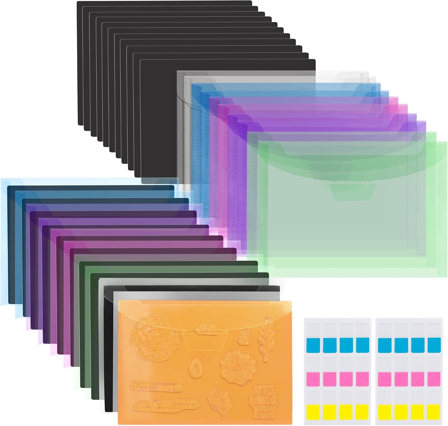 UNIMEIX 24-Pack Magnetic Sheets & Storage Bags - 1.2mm Thick, For Dies, Stamps, Card Making - View #9