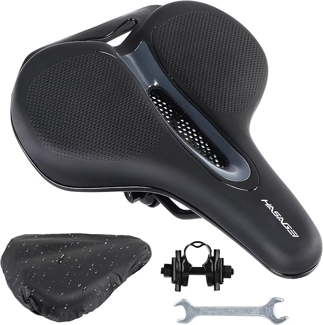 HASAGEI Bike Seat Gel Bicycle Seat Hollow Pu Saddle Comfort Ergonomics Design For Mountain Bikes Road Bikes Men and Women