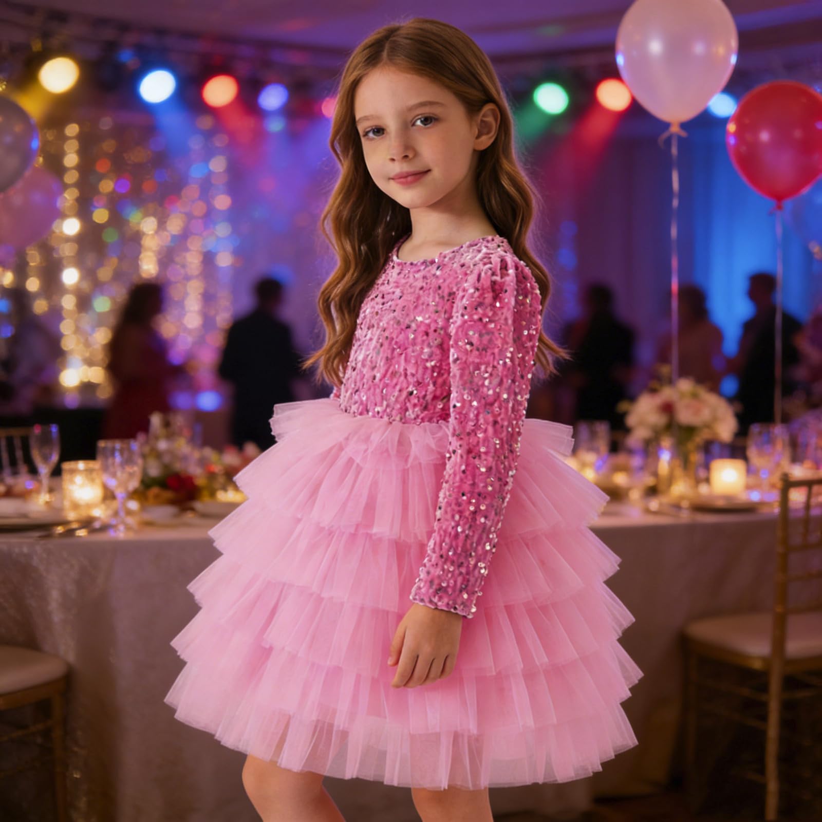Vestidos para niñas y niñas, vestidos infantiles, falda, vestido festivo para niñas, vestido de fiesta para cumpleaños, desfiles, actuaciones