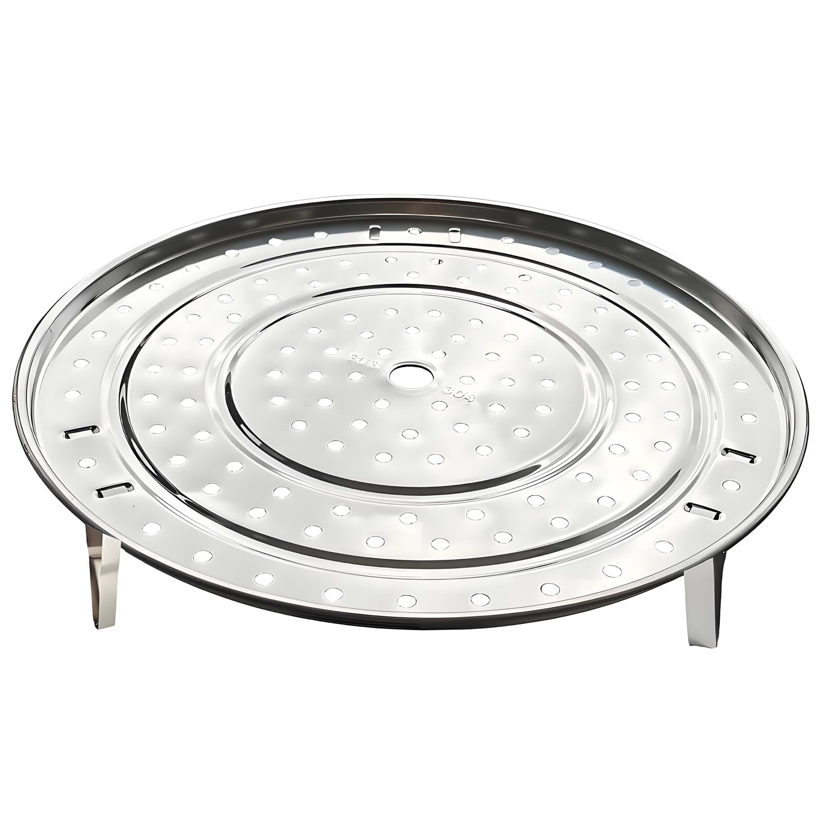 Photo 1 of ***MISSING LEGS****MINOR DAMAGE (BENT)****SUNIVOLSY Steamer Rack, 11" / 28cm 304 Stainless Steel Removable Legs Multifunction Steaming Stand Holder Rack for Steamer Pot Pans