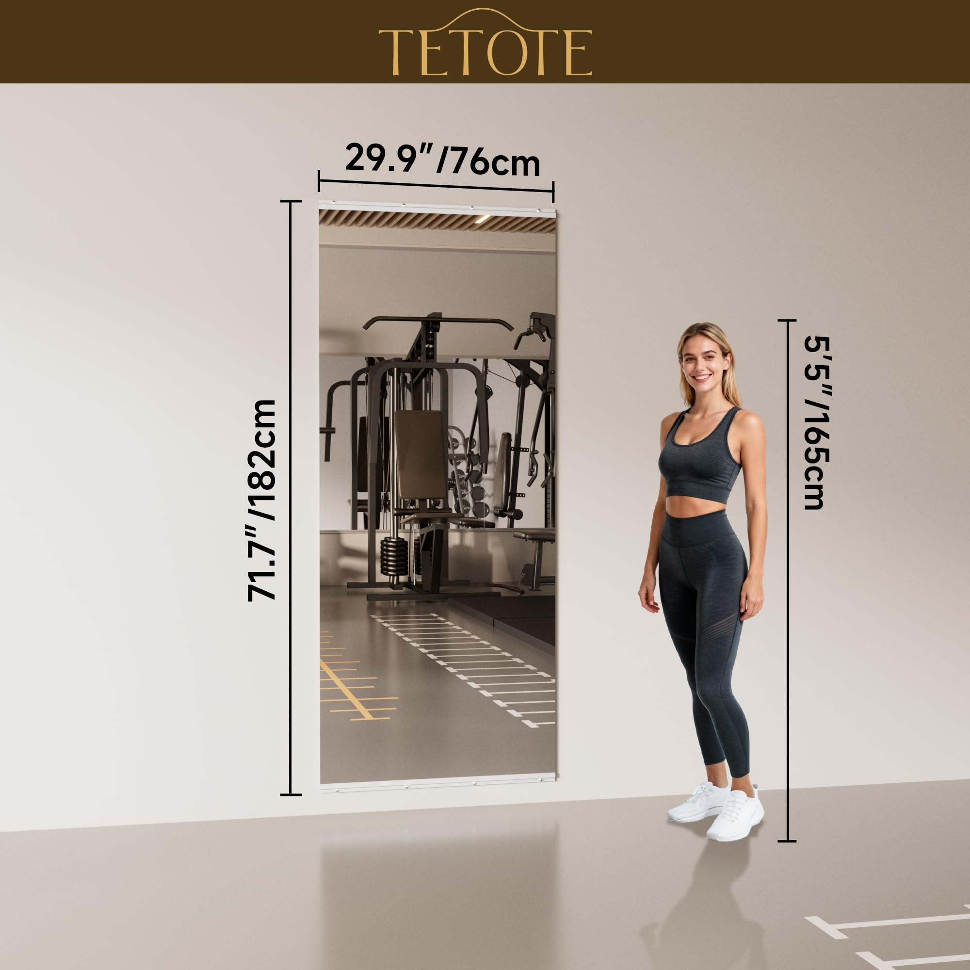 Amazon.com: TETOTE Gym Workout Mirrors for Home Gym 72