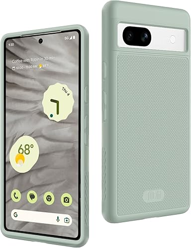 Vista 67 de TUDIA MergeGrip - Funda para Google Pixel 7a 2023, [probada en caídas de grado militar] borde elevado para protección de pantalla y cámara, doble