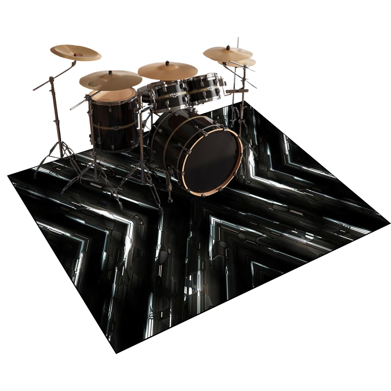 Mata ochronna do akcesoriów perkusyjnych elektroniczna mata perkusyjna dźwiękoszczelna mata bębnowa mata akustyczna mata podłogowa do instrumentów muzycznych 180 x 160 cm