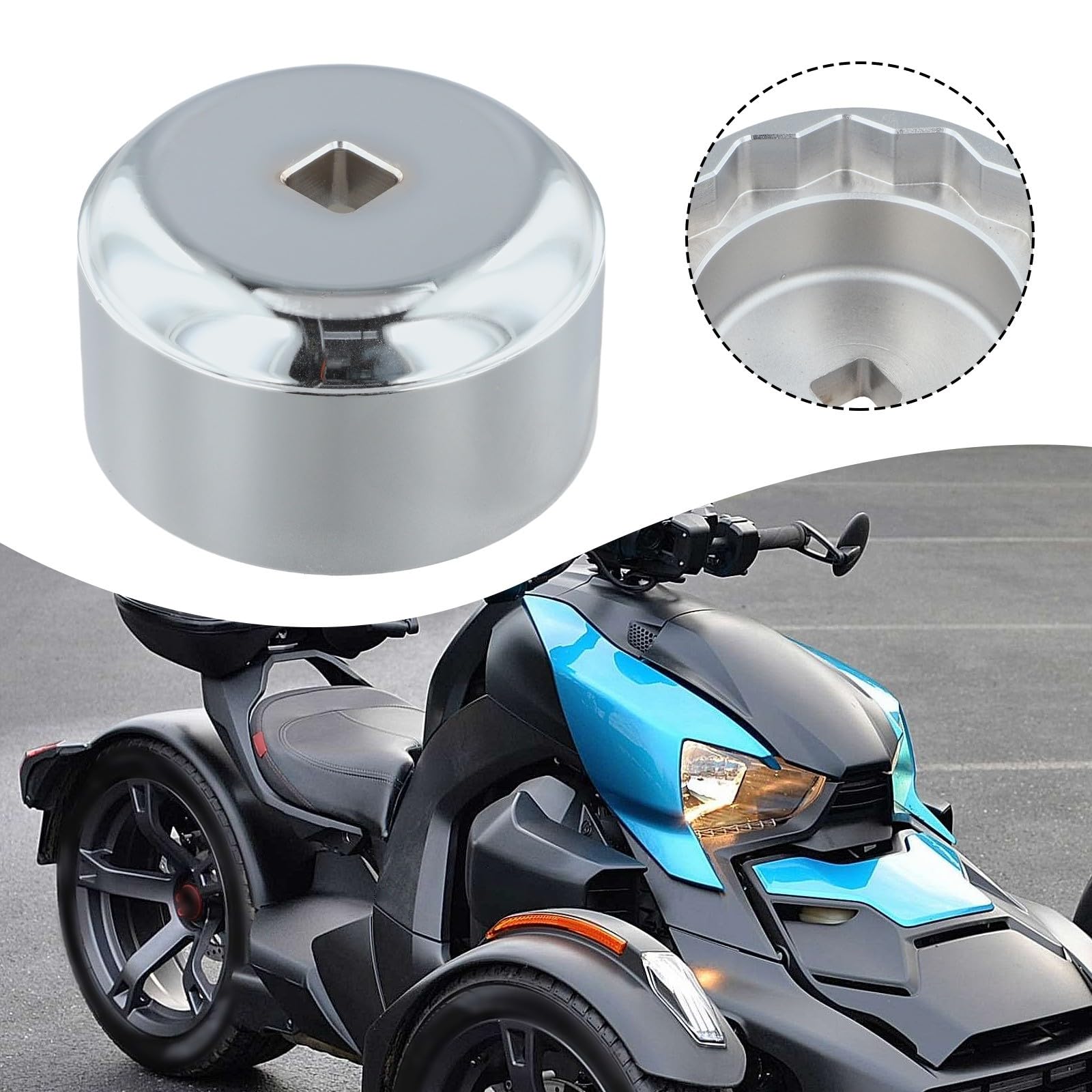 Clé de démontage d'écrou de roue 529036457 pour Can-Am pour modèles Ryker 600 et 900 fabriqués en 2019 2020 2021 pour édition Rally