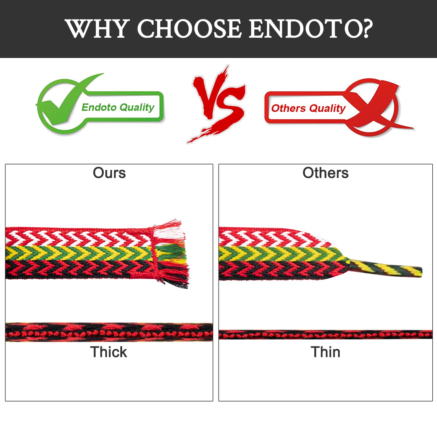 Endoto Sznurówki do Lanvin Curb Butów, Grube Jumbo Sznurowadła Zamiennik Sznurowadeł Zamienne Shoe Laces Replacement Shoelaces