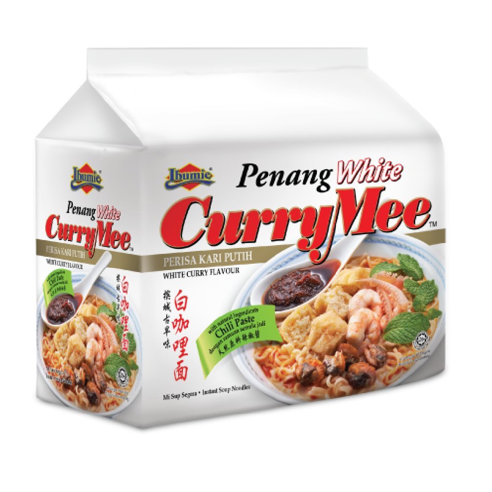 Ibumie Mee Instant Noodles 105g (Penang White Curry Mee, 16 Packs)