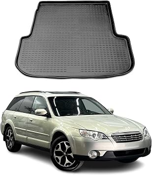OMAC Cargo Mats Liner for Subaru Outback 2005-2009 Waterproof TPE Black