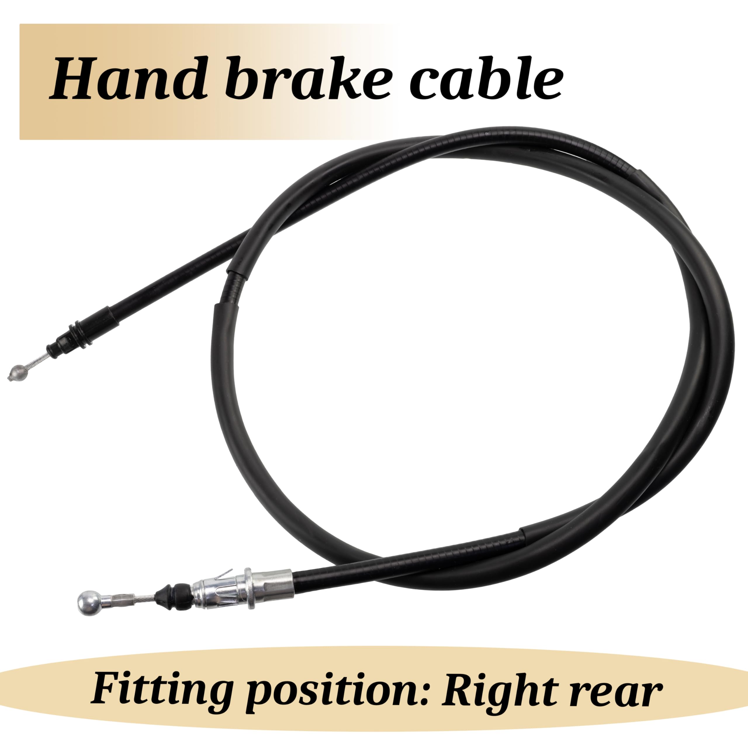 Câble de frein à main/montage arrière droit compatible avec OEM 4408727 | compatible avec numéros OEM 4411415, 4414822, 93852189, 3653000QAD, 7700312836