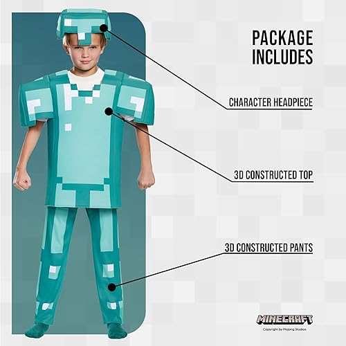 Miniatura 3 de Disguise Disfraz infantil de Minecraft Armor Deluxe Multi Color