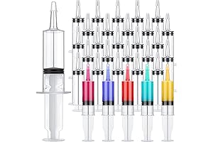 50 Pcs Usable Party Syringes for Halloween