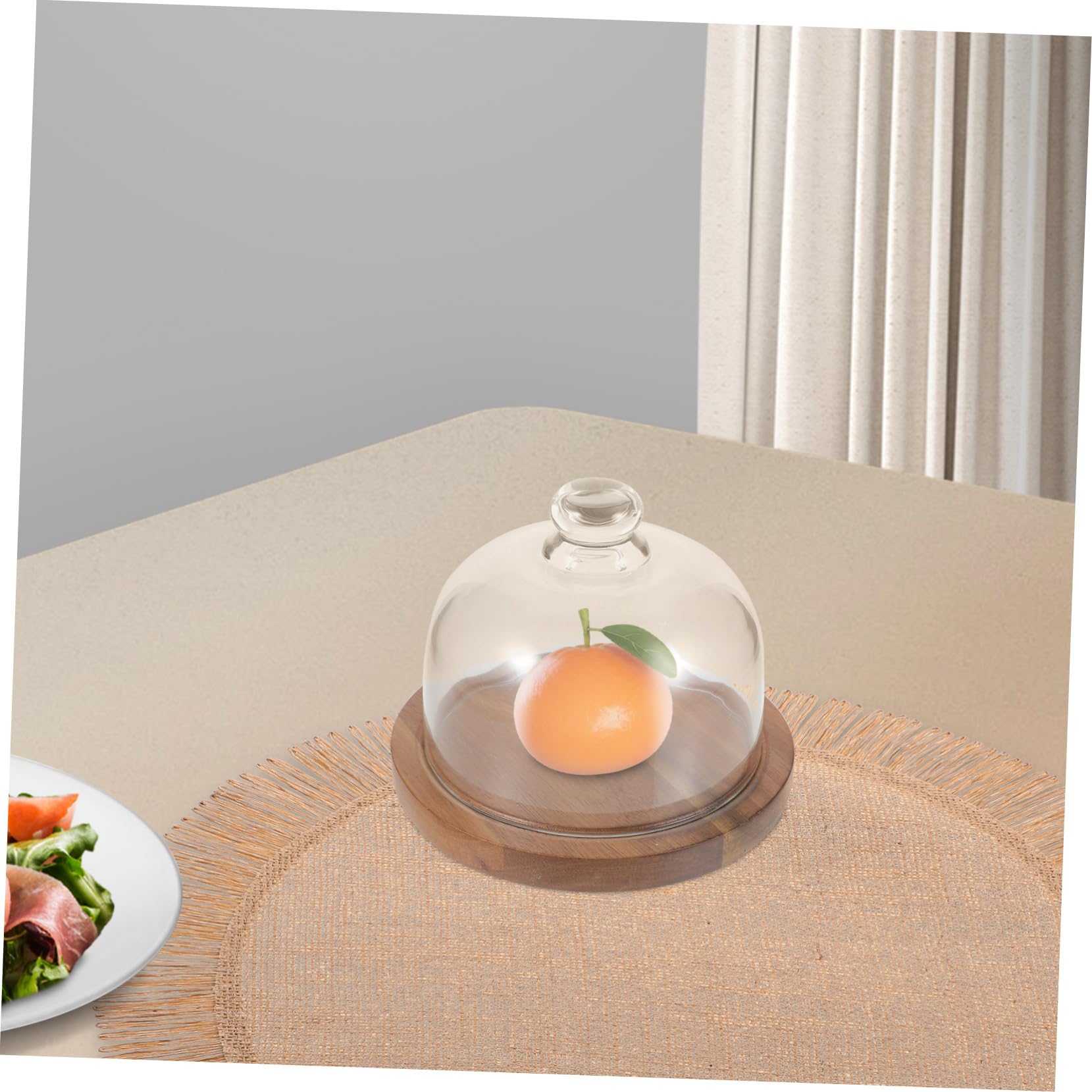 Mobestech Soporte Mini de Pastel con Tapa de Vidrio y Plato para Postres Bandeja para Snacks para Fiestas y Picnics Diseño Elegante y Funcional