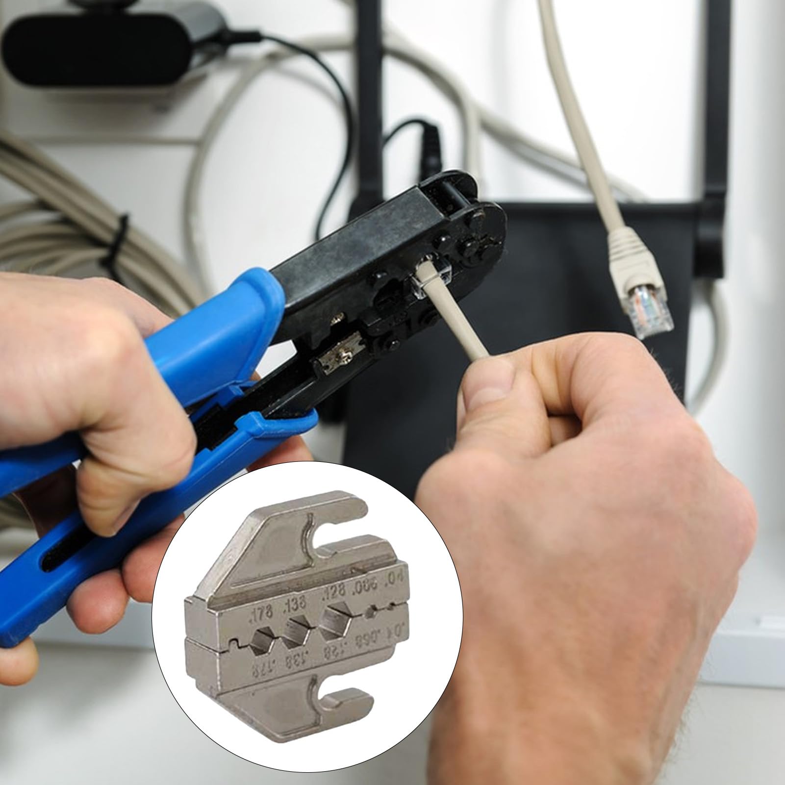 Ganasce Di Ricambio Per Pinza Crimpatura Cavi | Set In Acciaio Per Terminali 0,25-6 Mm² | Crimpatrice Multifunzione