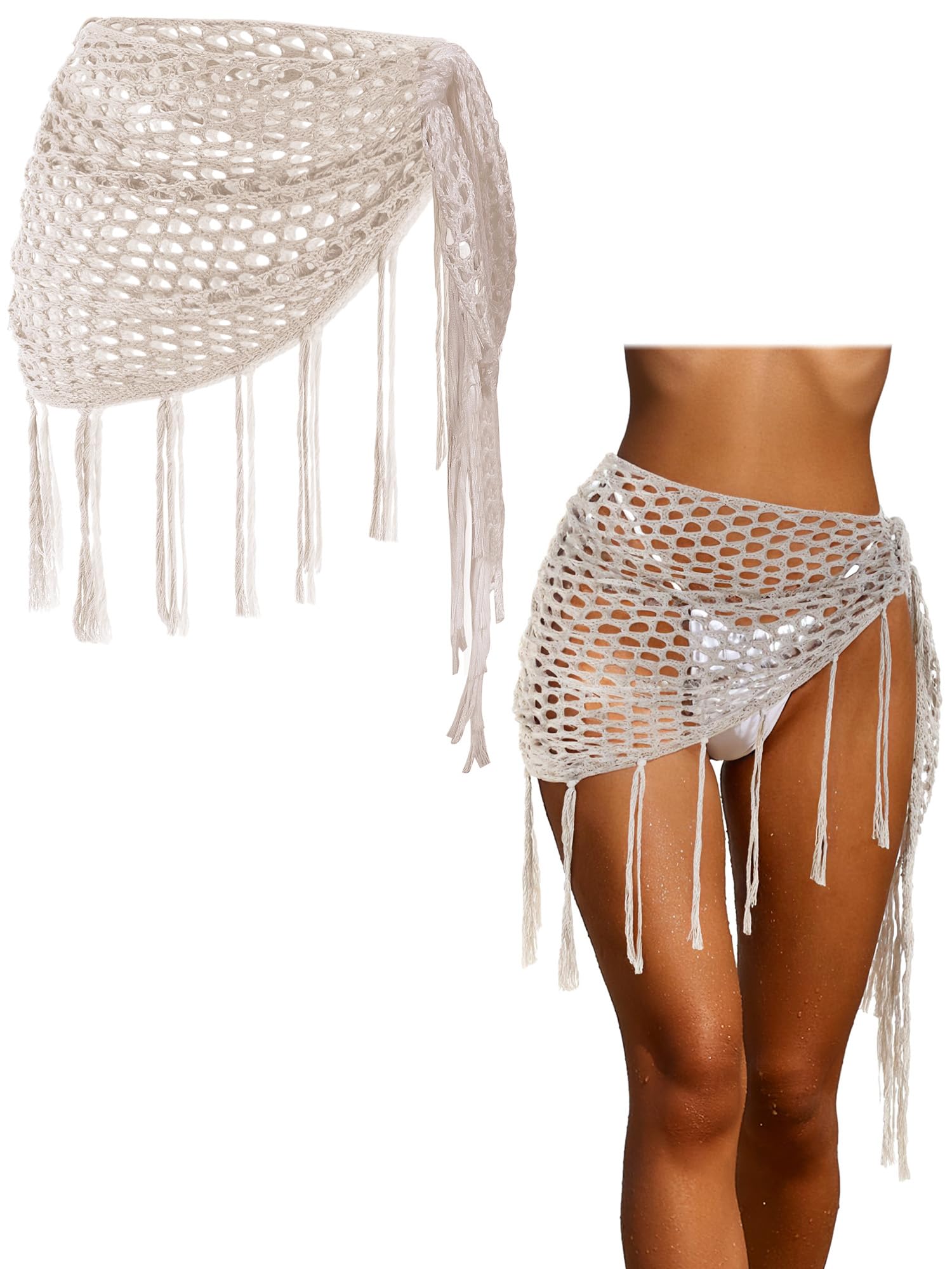Falda triangular para cubrir el bikini de forma elegante y ligera 7