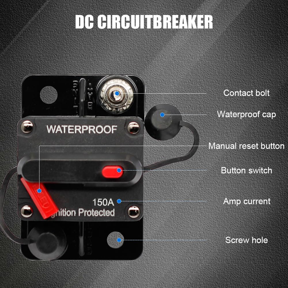 12V Fusibile A Doppia Batteria Interruttore Automatico Di Reset - Foto 7