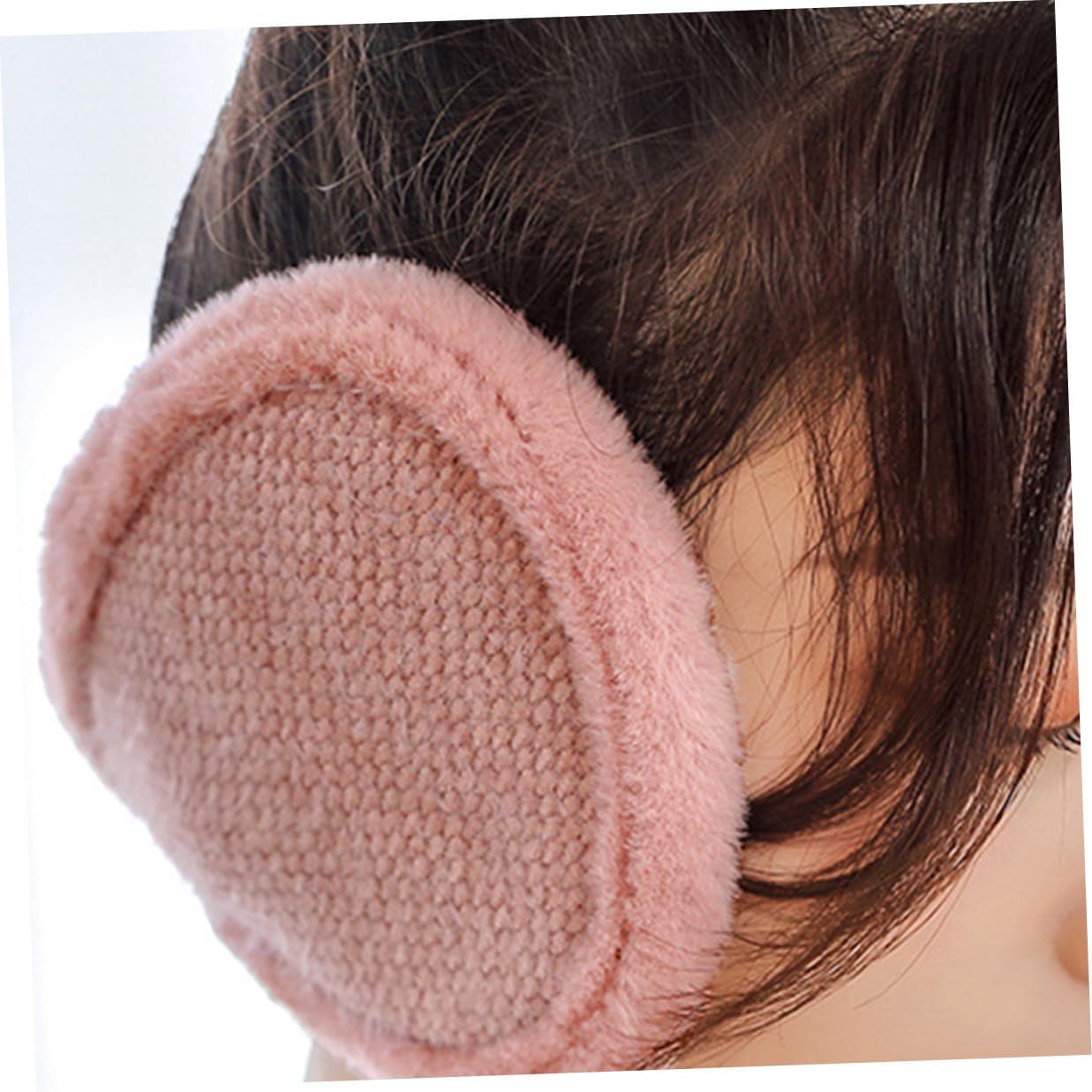 TOYANDONA Winter Windproof Plush Earmuffs Soft Warm Ear Covers Foldable Behind-the-head Ear Warmers for Men and Women Outdoor Cold Weather Use