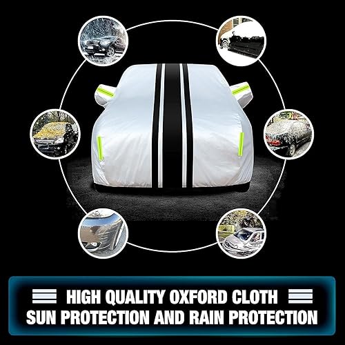 Miniatura 10 de Funda completa de coche compatible con Audi RS2RS Q3RS Q8RS Q e-tron - Fundas de coche para todo tipo de clima, impermeable, transpirable, con