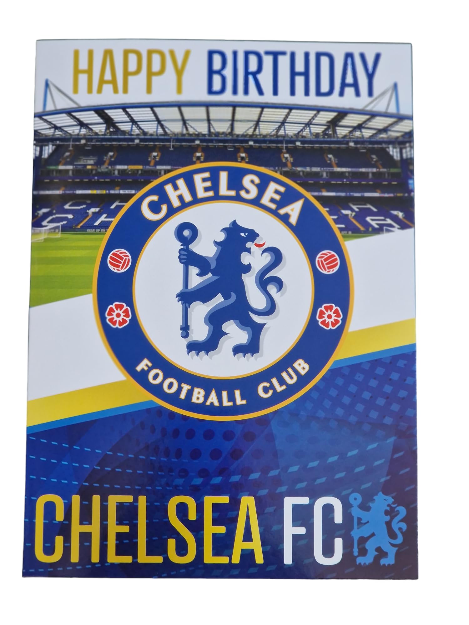 Chelsea Football Club Birthday Card Sound Musical Card Official Product