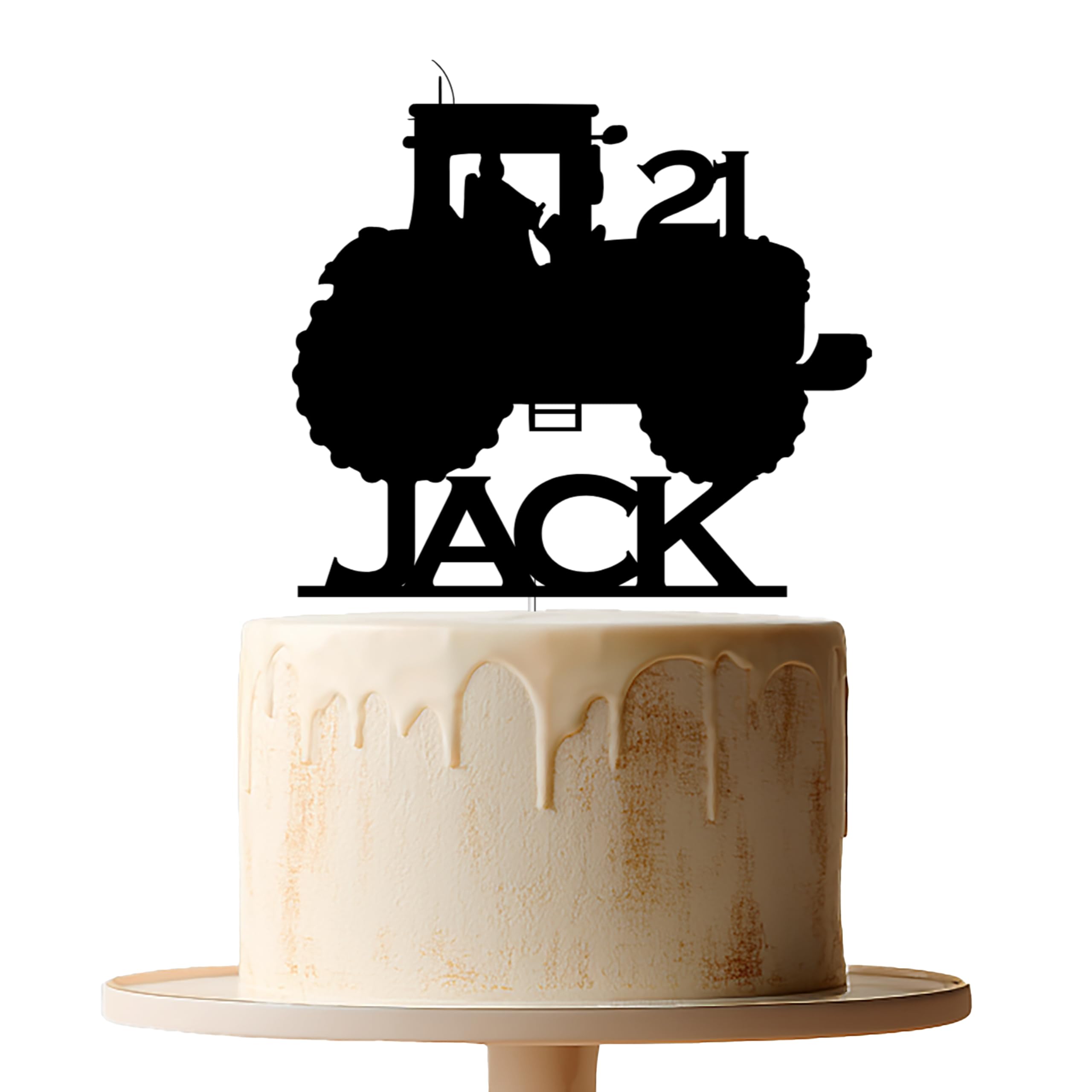 Personalised Tractor Card Cake Topper, Birthday, celebration