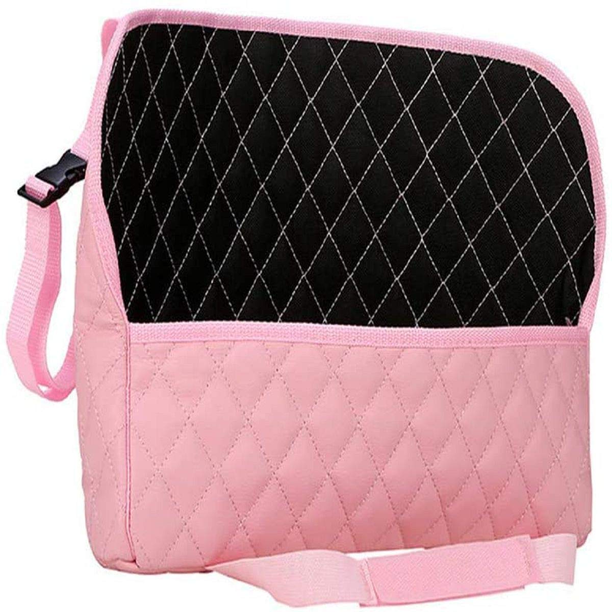 LL LLSW SHOP Car Net Pocket Handbag Holder, Back Storage Organizer Seat Back Organizer Between Two Seats, Leather Purse Holder Between Seats for