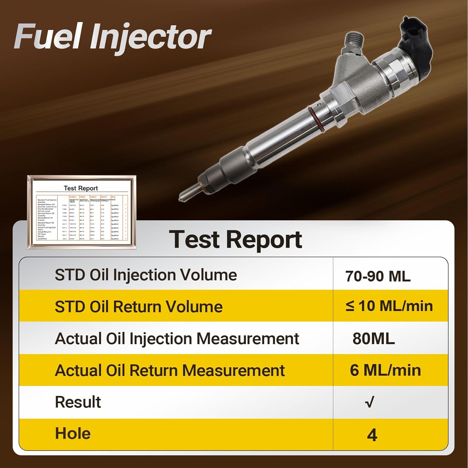 0986435504 0445120027 Diesel Fuel Injector 97303657 97780144 for G-M-C EXPRESS SAVANA 2500 3500 SIERRA SILVERADO 3500 6.6L Duramax LLY 2004-2005