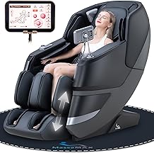 MassaMAX MT339 2026 4D Massage Chair, Full Body Zero Gravity Recliner with SL-Track, Body Scan, Graphene Heating, Deep Yoga Stretch, Foot Rollers & Hands-Free Voice Control Deep Black