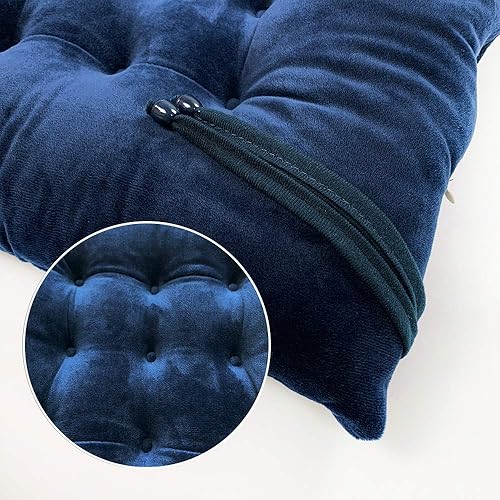 Miniatura 4 de Civkor Juego de 6 cojines para sillas de asiento con lazos para sillas de comedor, sillas de oficina, sofá, muebles de patio, suelos de moqueta,