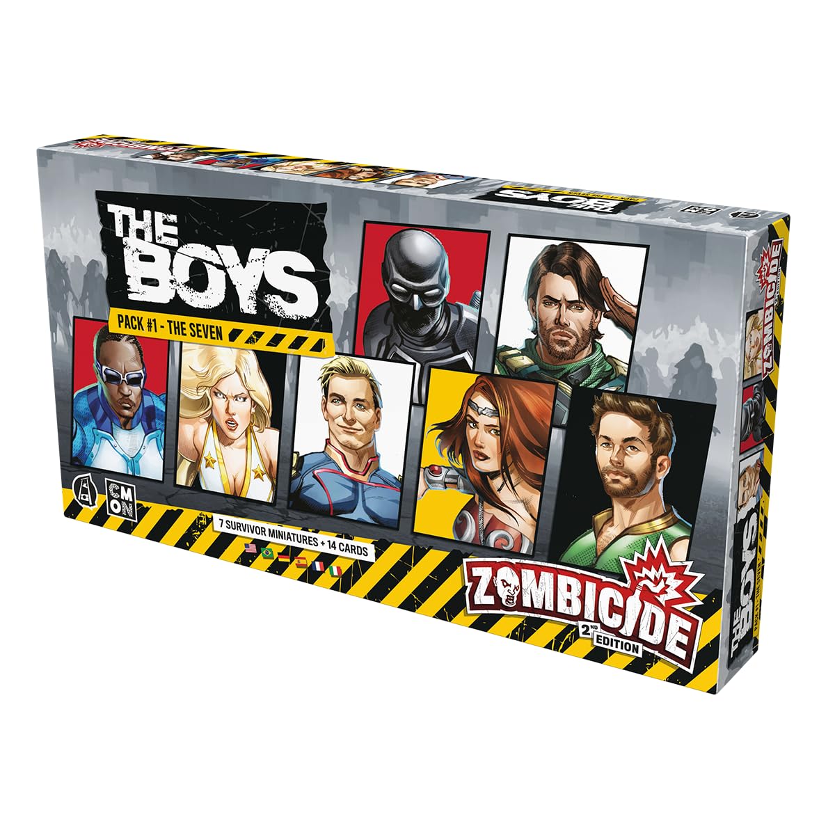 Asmodee - ZOMBICIDE Extension : The Boys Pack #1 - The Seven - Jeux de société - Jeux de Plateau - Jeux de Figurines - A partir de 14 Ans - 1 à 6 Joueurs - Version multilingue