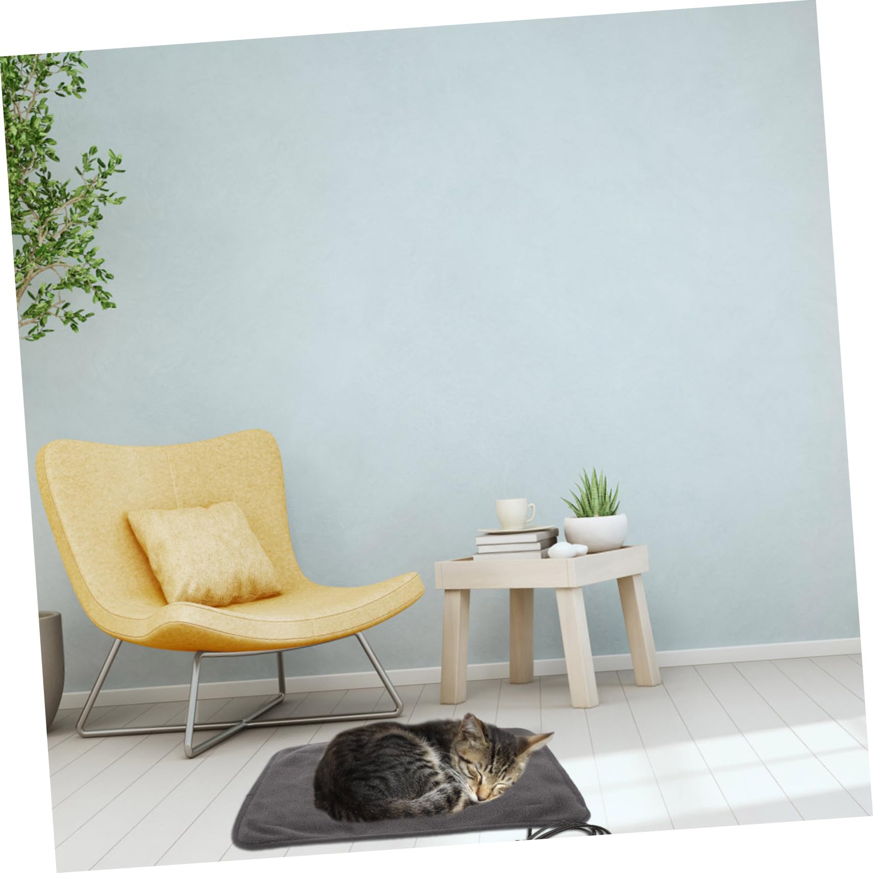 HEMOTON Verstellbare Heizmatte Für Haustiere USB-heizkissen Für Hunde Und Katzen Für Sofa Bett Und Reisen Mit Temperaturkontrolle Und Abnehmbarem Bezug in Tiefgrau