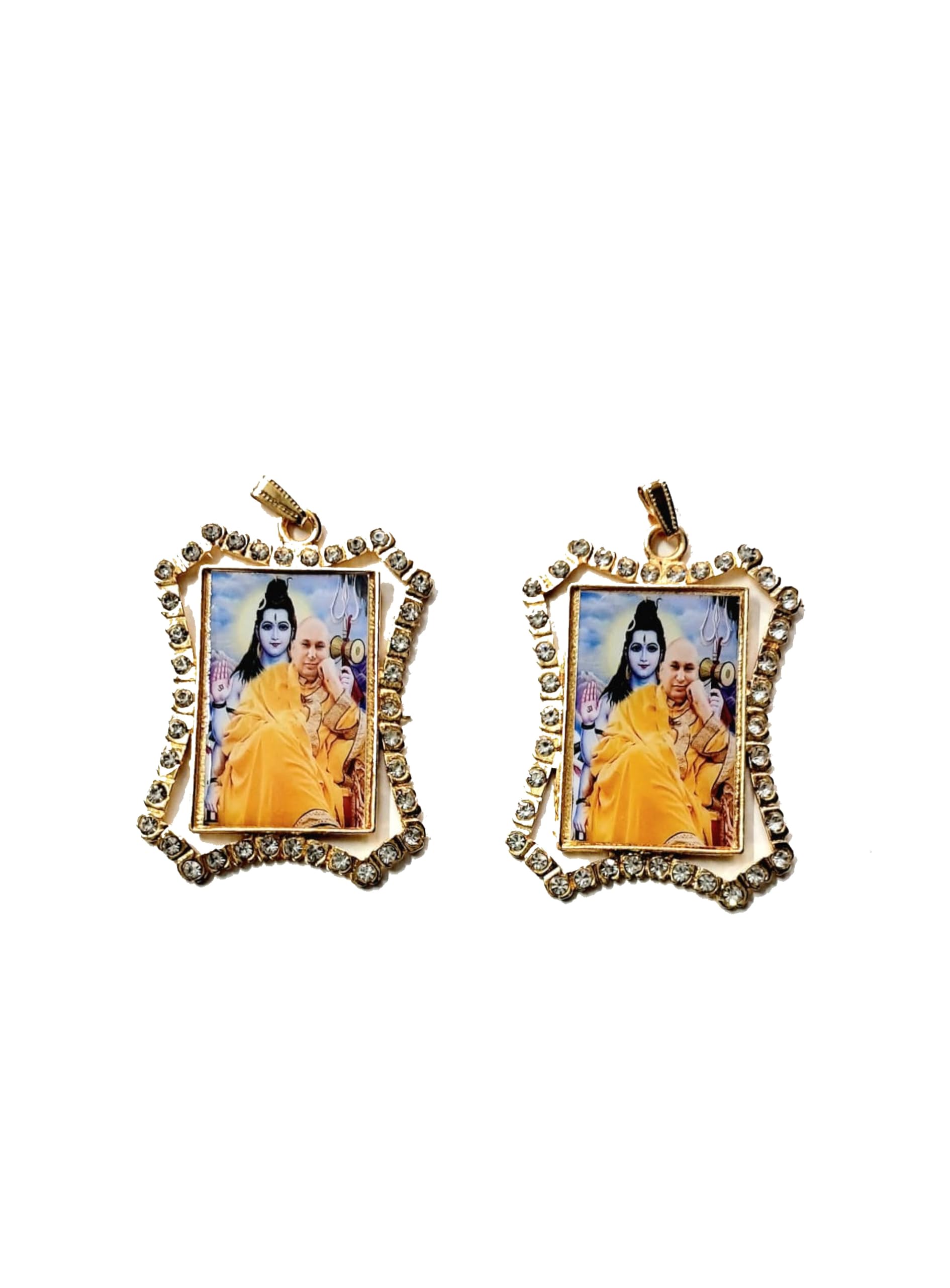 A n B Aish-n-Bless ( Set of 2 GURU JI SWAROOP/Photo Specially designed Golden Metal Pendants/Lockets (Large Size) For Women,Men And Kids (B0BFJFR7HB) Amazon Price History, Amazon Price Tracker