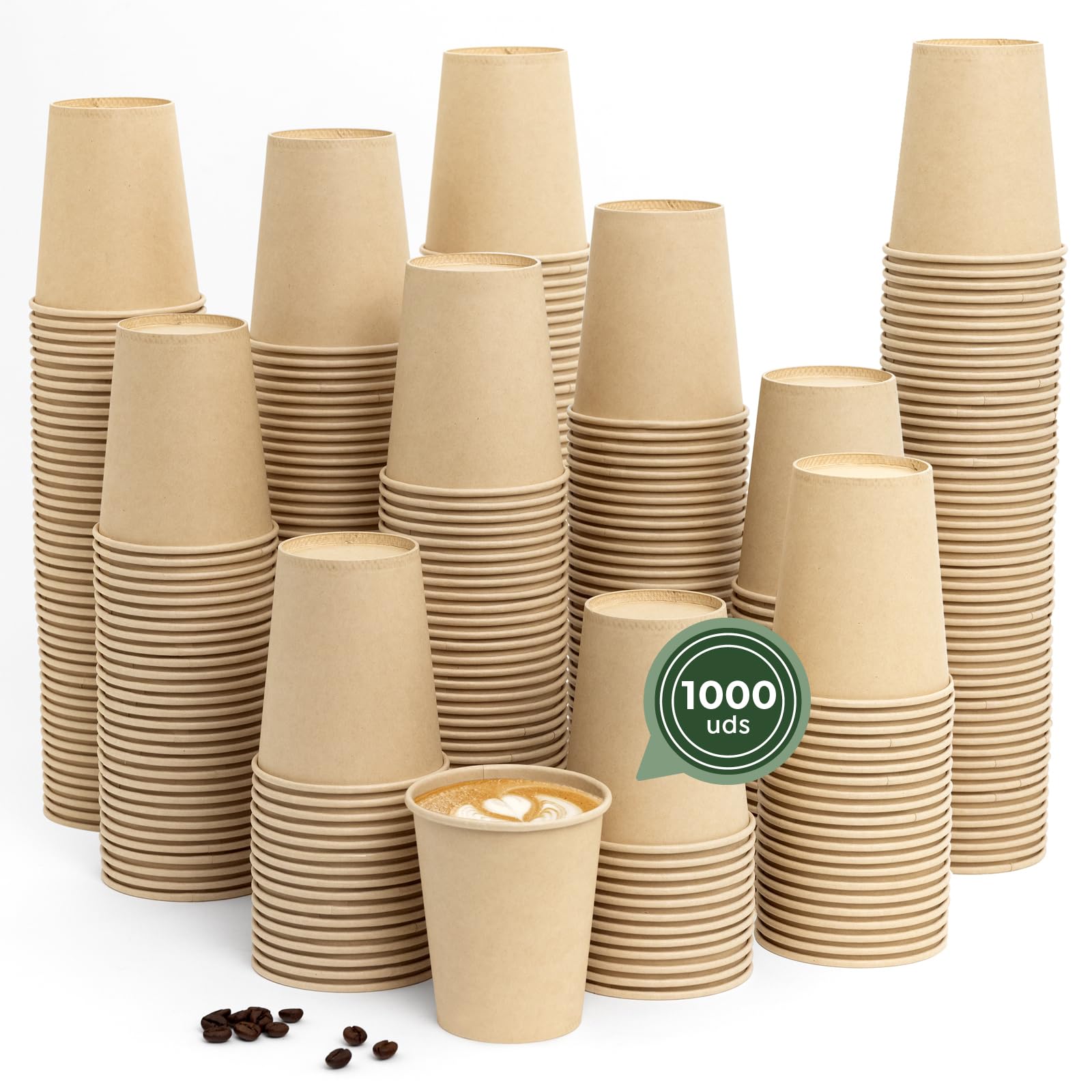MAXI PRODUCTS - Vasos Café Desechables Kraft - Vasos Cartón - Vasos Desechables Catering - Vasos Café para Llevar - APTO BEBIDAS CALIENTES Y FRÍAS (120 cc, 200 unidades) — view 10