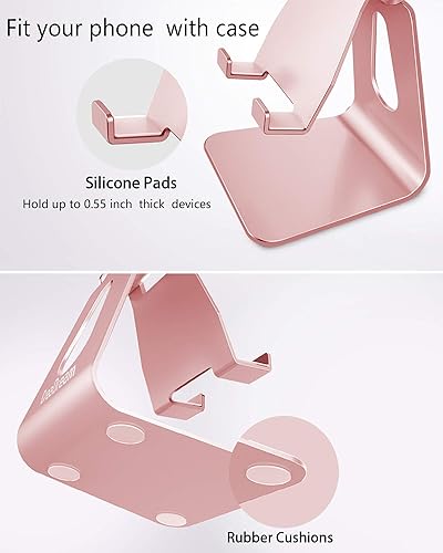 Miniatura 5 de CreaDream - Soporte ajustable para teléfono celular soporte para teléfono cuna muelle soporte soporte de escritorio de aluminio compatible con