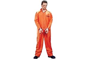 FunWorld Men's Got Busted Penitentiary Costume for Halloween