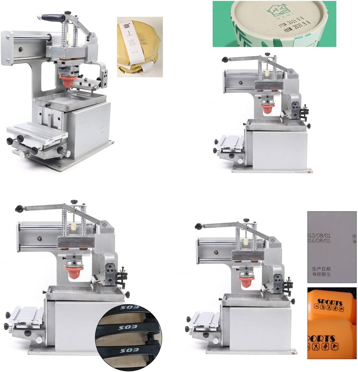 Pad Printer, Manual Pad Printer, Pad Printing Machine with 35mm Diameter Silicone Pad, Worktable Adjustable Pad Printing Kit for Logo DIY Transfer, 100×150mm Size Steel Plate Pad Printer, Manual Pad Printer, Pad Printing Machine with 35mm Diameter Silicone Pad, Worktable Adjustable Pad Printing Kit for Logo DIY Transfer, 100×150mm Size Steel Plate