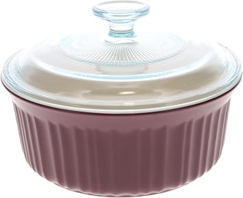 CorningWare 1.5Qt French Colors Cabernet Red Baking Dish with Lid
