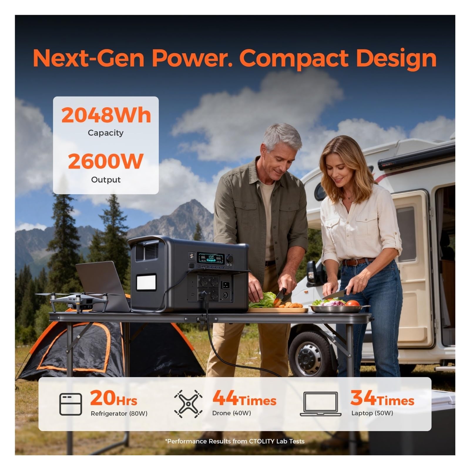 AP2000 2400W Generatore Solare Portatile 2048Wh Lifepo4 Batteria Power Station Stazione Di Ricarica For Appartamento A Onda Sinve Pura Durata Della Batteria Ultra-Lunga