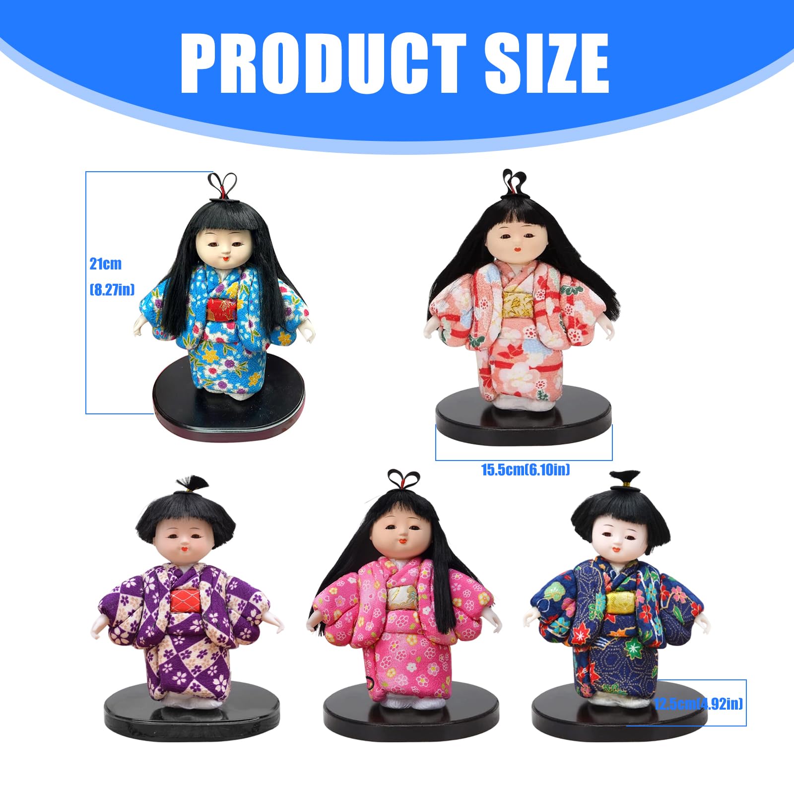 Geisha - Esculturas de muñeca kimono, estatua de muñeca, esculturas decorativas para decoración de oficina y hogar, estatua asiática