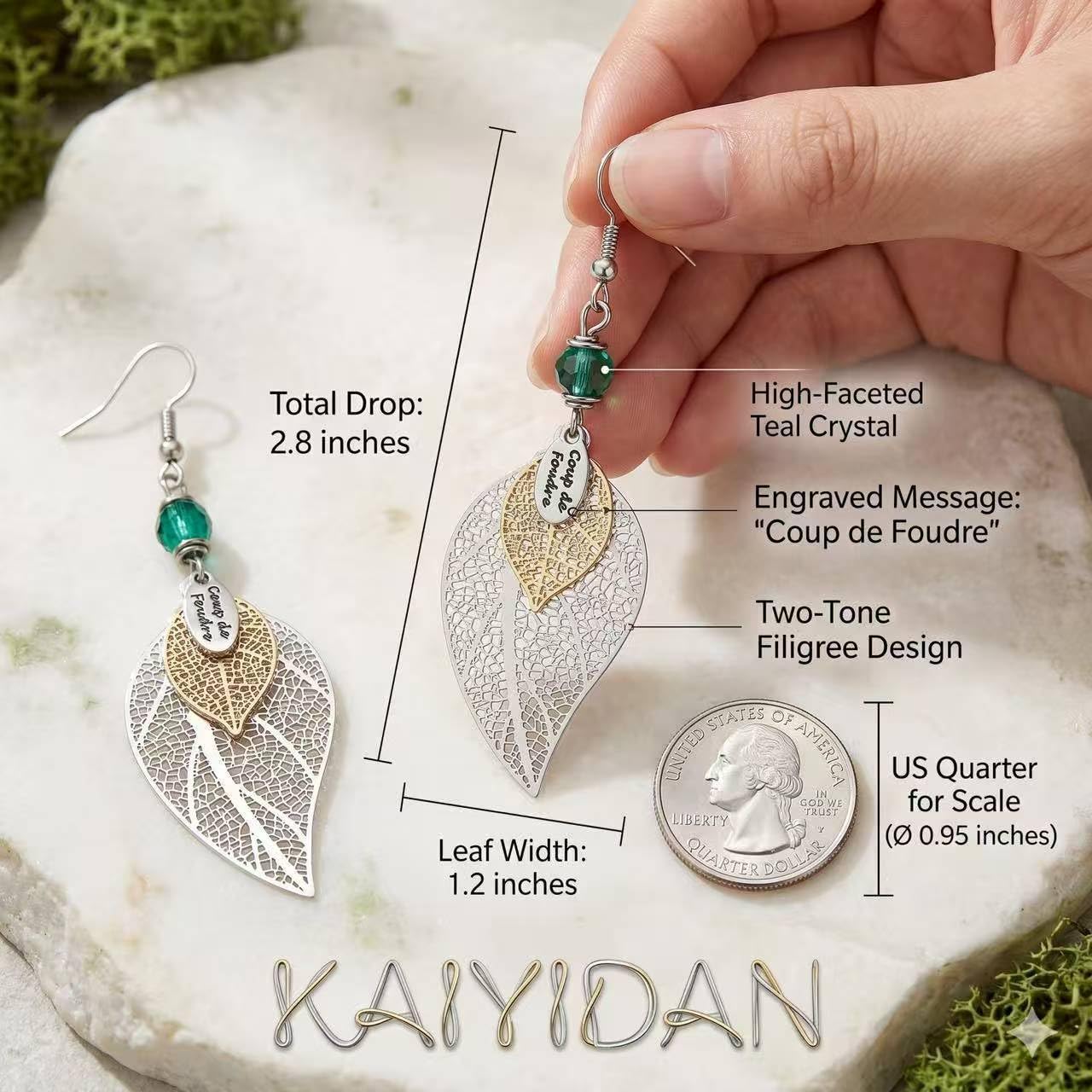 Silver Dangle Earrings For Women Trendy,Boho Cute Drop Western Earings,Vintage Gothic Ethnic Statement Beach Vacation Long Earrings with Leaf Teardrop Turquoise Crystal Tassels,Fashion Jewelry Birthday Gift. image 4