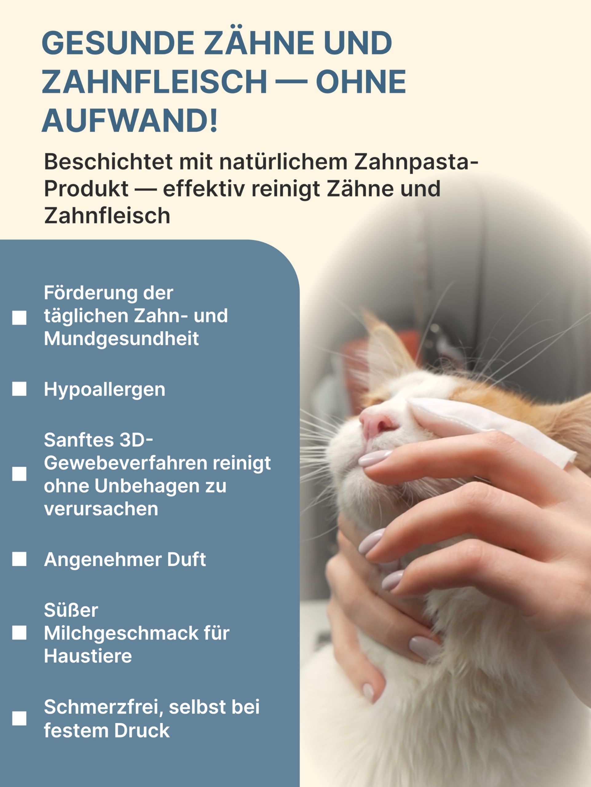 Katzenshampoo Handtuch (25 St) & Tränenflecken Wipes (35 St) & Japan Premium Katzen & Hunde Shampoo (250 ml) | Trockenshampoo Tücher, Augenpflege Finger-Pads & Feuchtigkeitsshampoo für glänzendes Fell