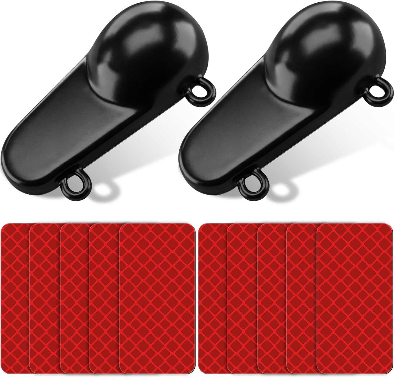 LEIFIDE 2 Pcs Downrigger Weights 4 lb Pancake Oval Coated Ball Fishing Downriggers Sinkers with Red Flash Vinyl-Coated Trolling Weights for Salmon Trout Boat Marine Accessories